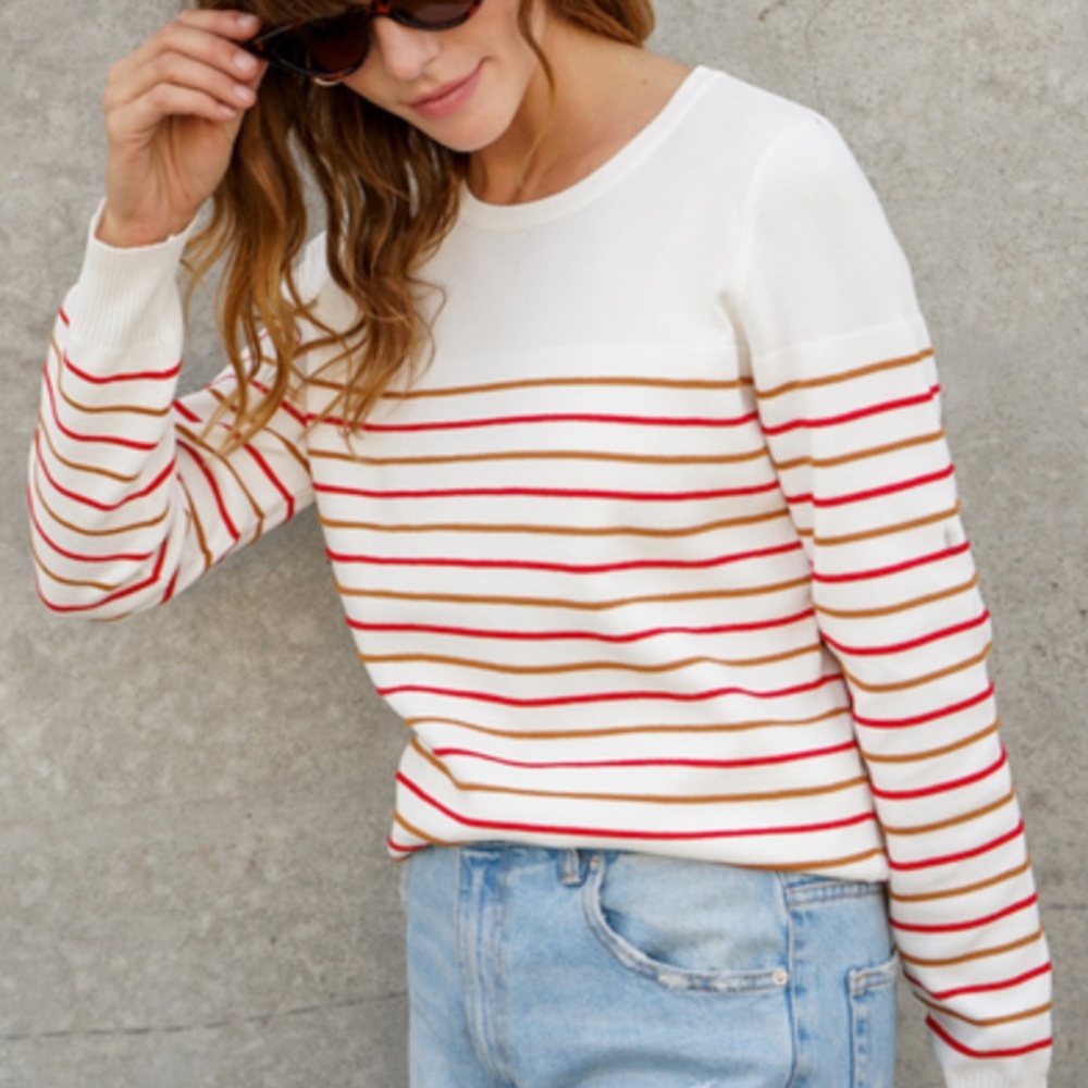Lumiere -  Long sleeve stripe sweater